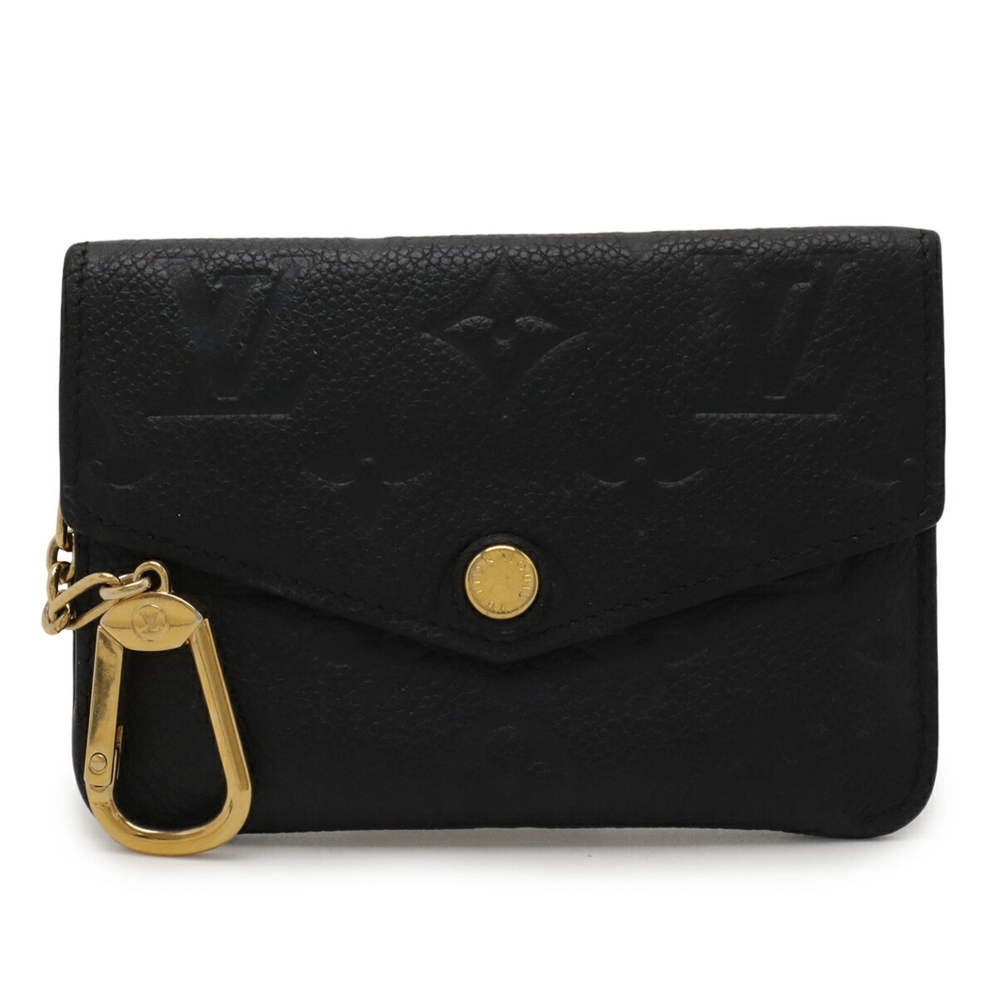 Louis Vuitton Black Noir Monogram Empreinte Leather Coin Purse/Coin Case