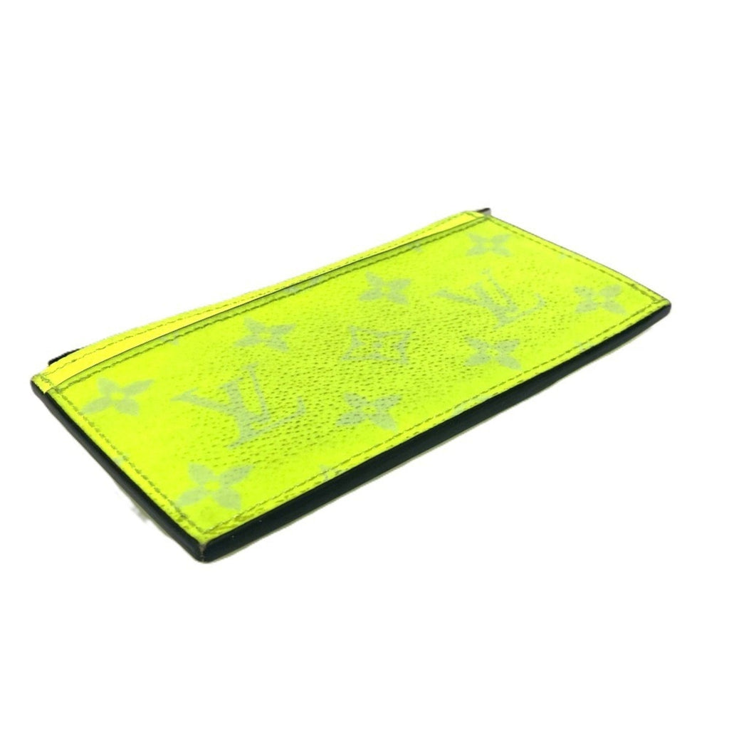 Louis Vuitton Yellow Taigarama Coin Purse/Coin Case