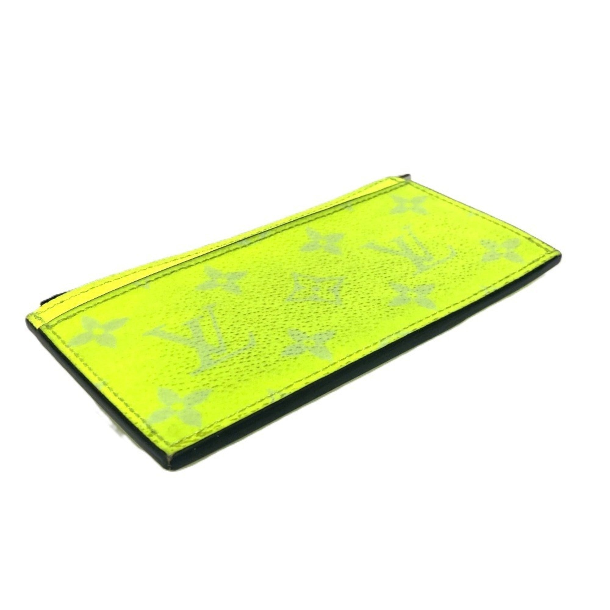 Louis Vuitton Yellow Taigarama Coin Purse/Coin Case