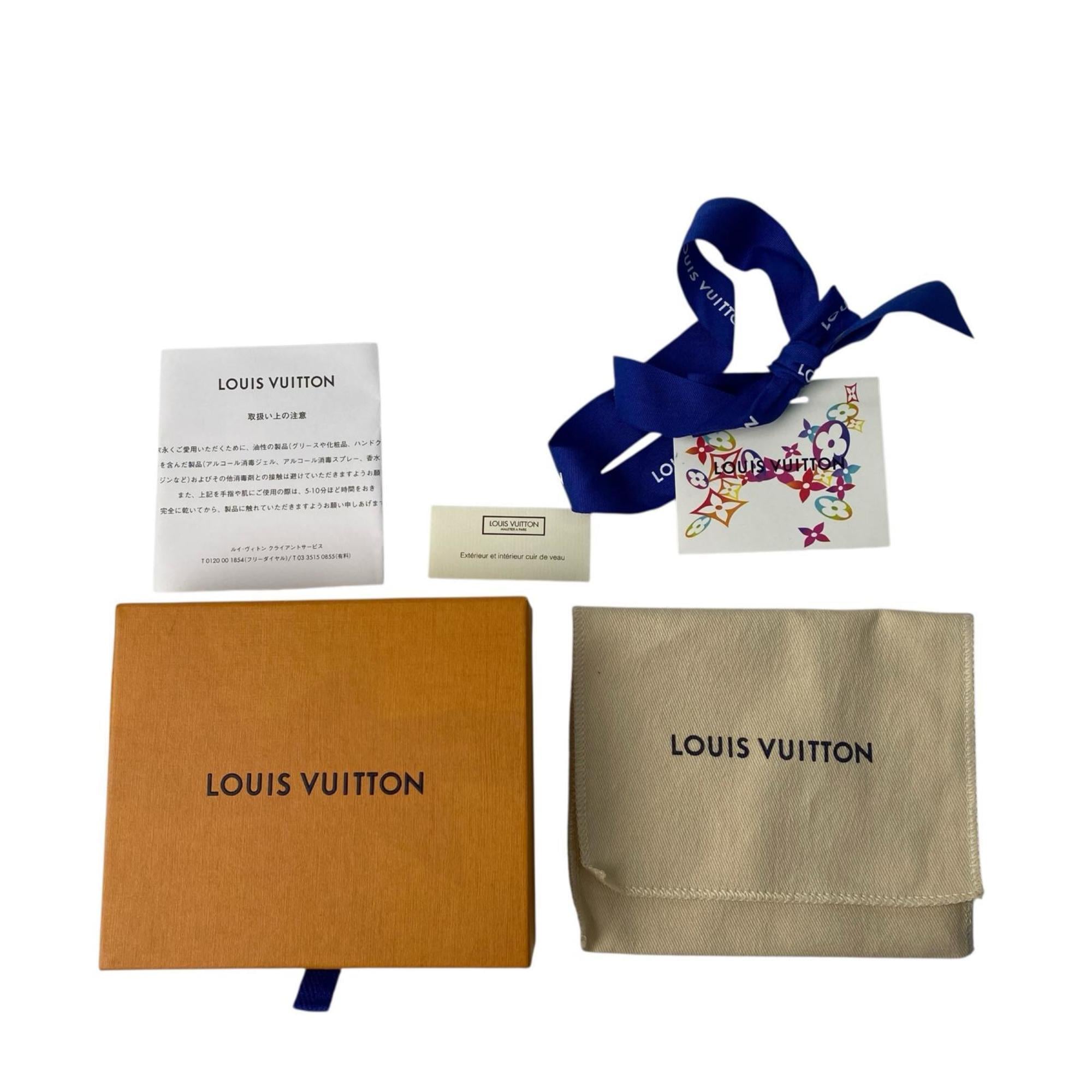 Louis Vuitton Monogram Empreinte Navy Red Color Leather Coin Purse/Coin Case