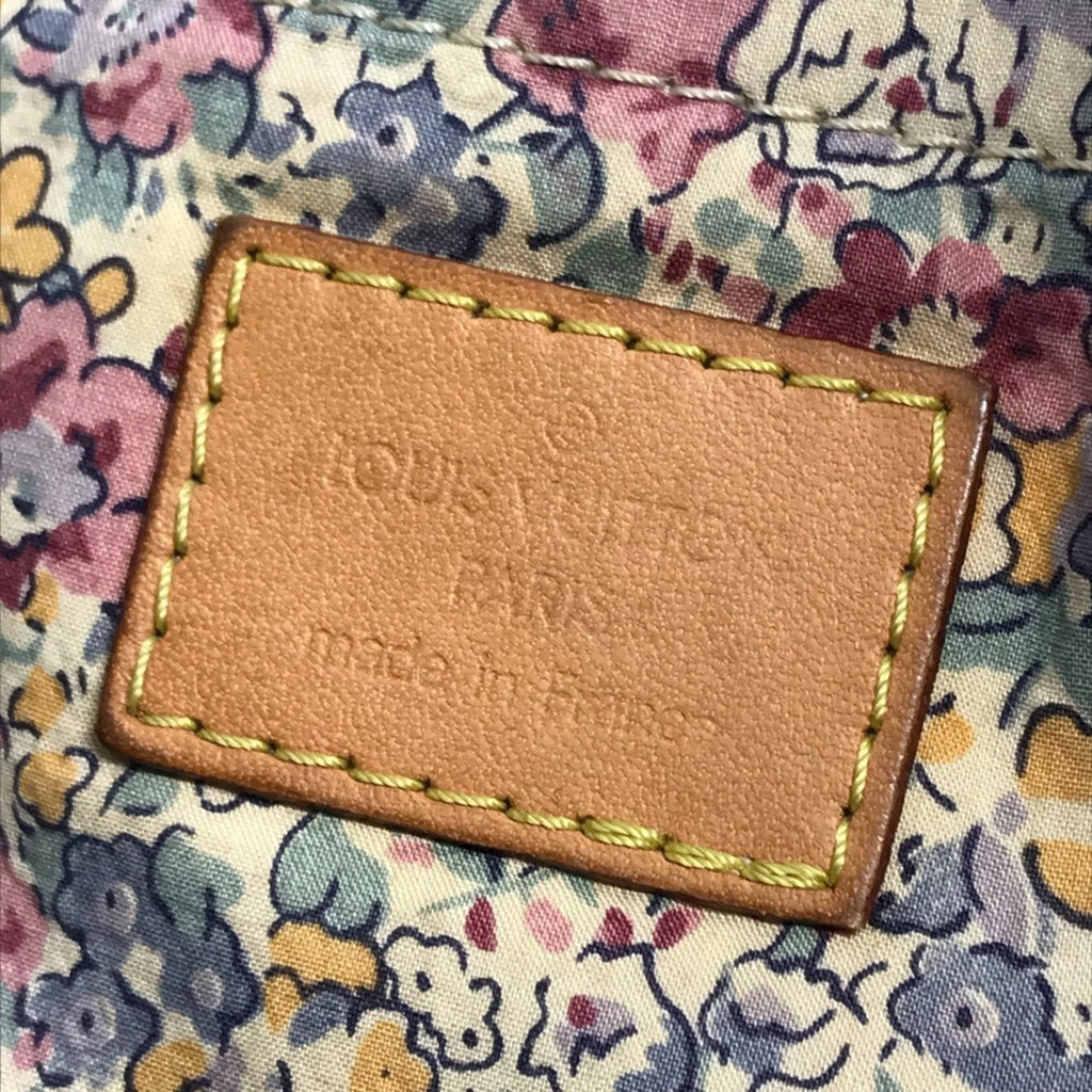 Louis Vuitton Black Gray Monogram Denim Shoulder Bag