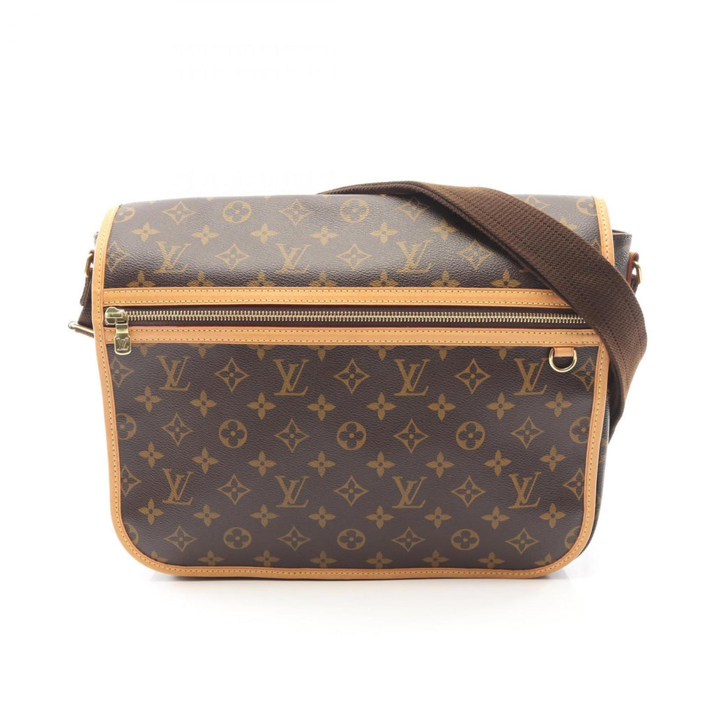 Louis Vuitton Brown Coated Canvas Monogram Leather Handbag Shoulder Bag