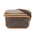 Louis Vuitton Brown Coated Canvas Monogram Leather Handbag Shoulder Bag