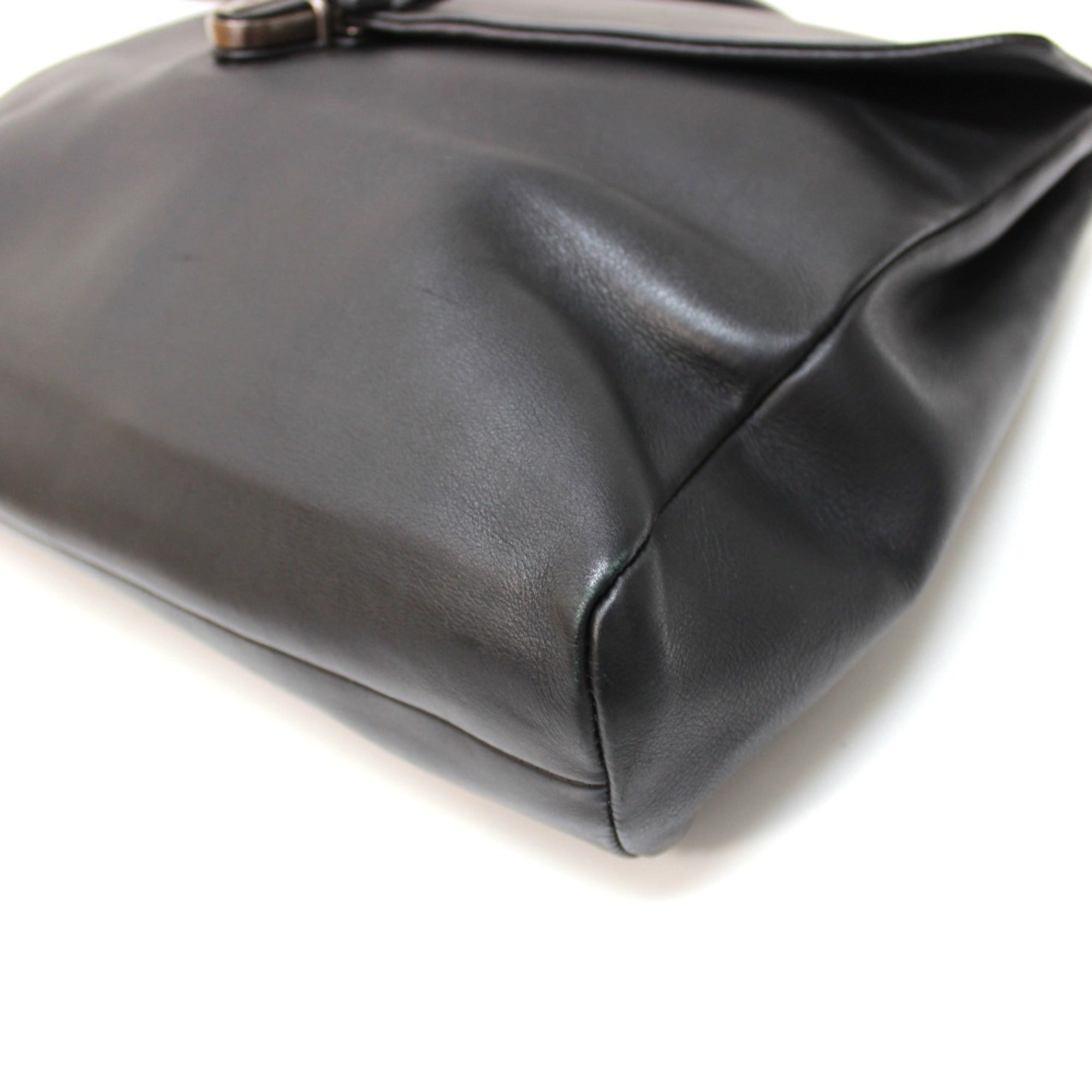 Bottega Veneta Black Leather Briefcase