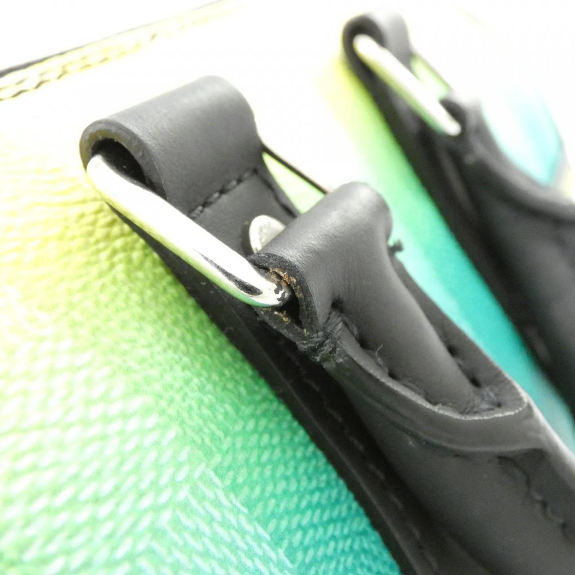 Louis Vuitton Vert Coated Canvas Boston Bag