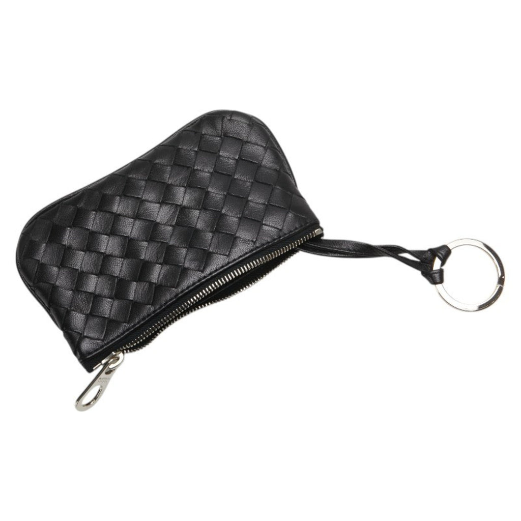 Bottega Veneta Black Leather Coin Purse/Coin Case