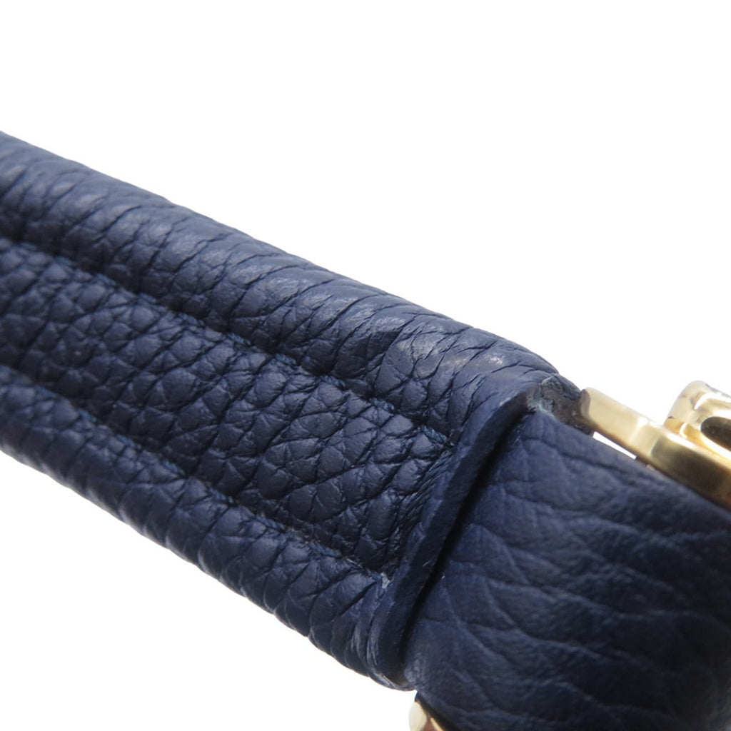 Louis Vuitton Monogram Navy Blue Leather Handbag