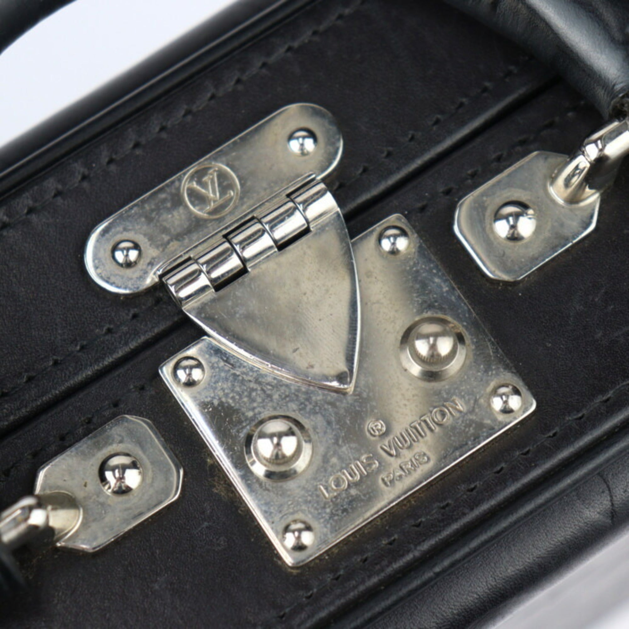 Louis Vuitton Black Leather Handbag