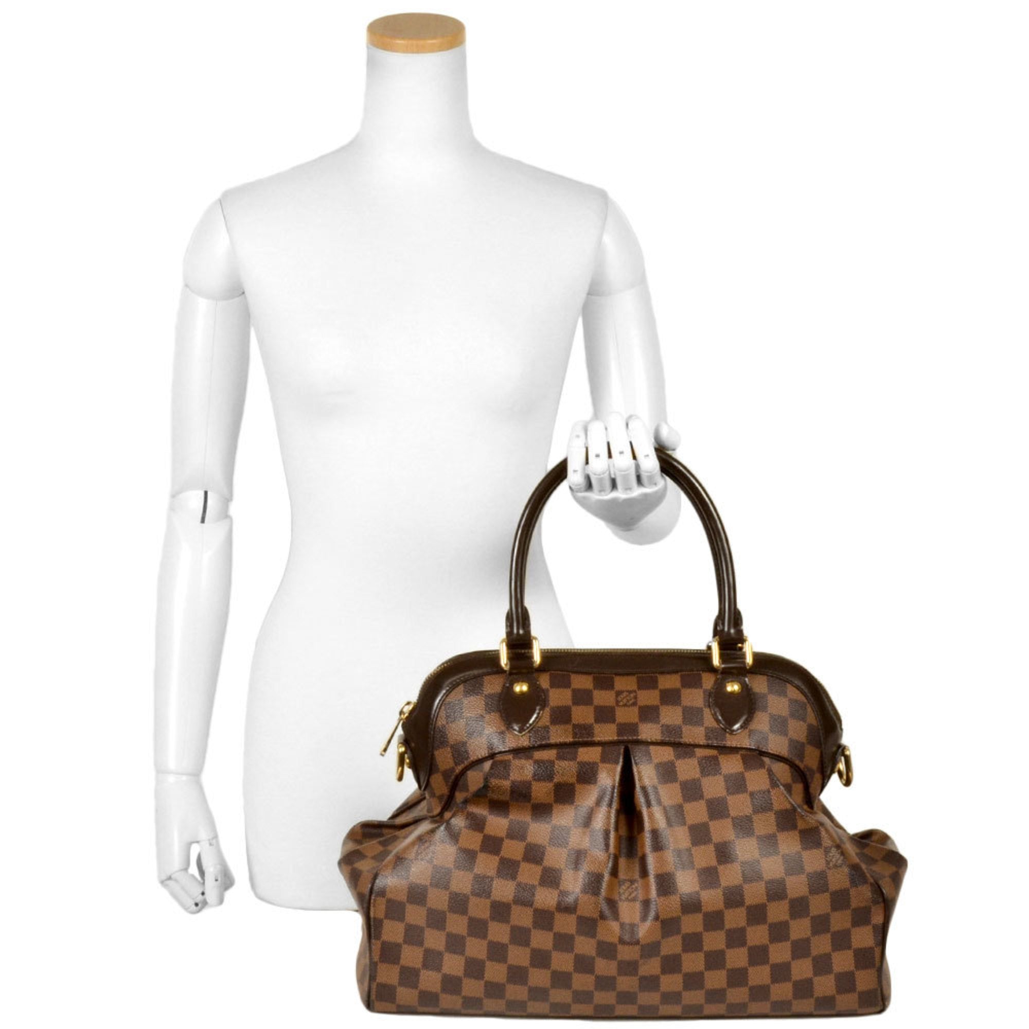 Louis Vuitton Ebene Damier Canvas Handbag