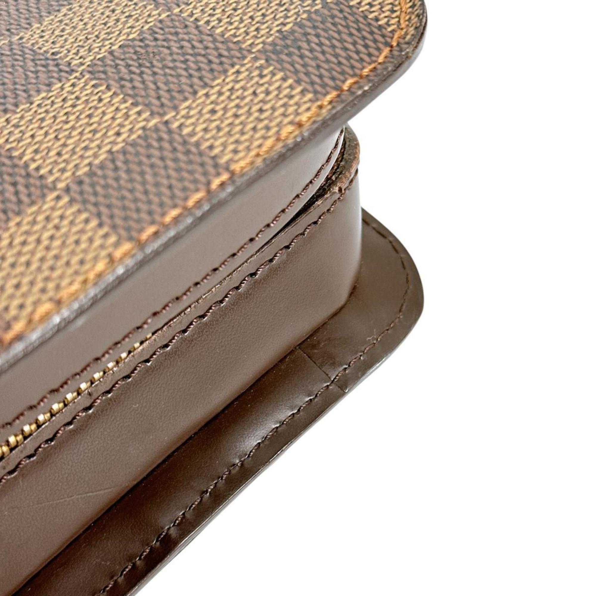 Louis Vuitton Brown Damier Canvas Clutch Bag