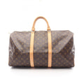Louis Vuitton Brown Coated Canvas Pvc Monogram Leather Boston Bag