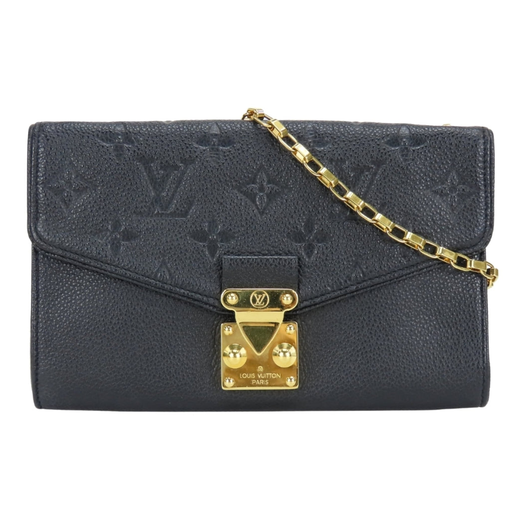 Louis Vuitton Noir Monogram Empreinte Pochette Shoulder Bag