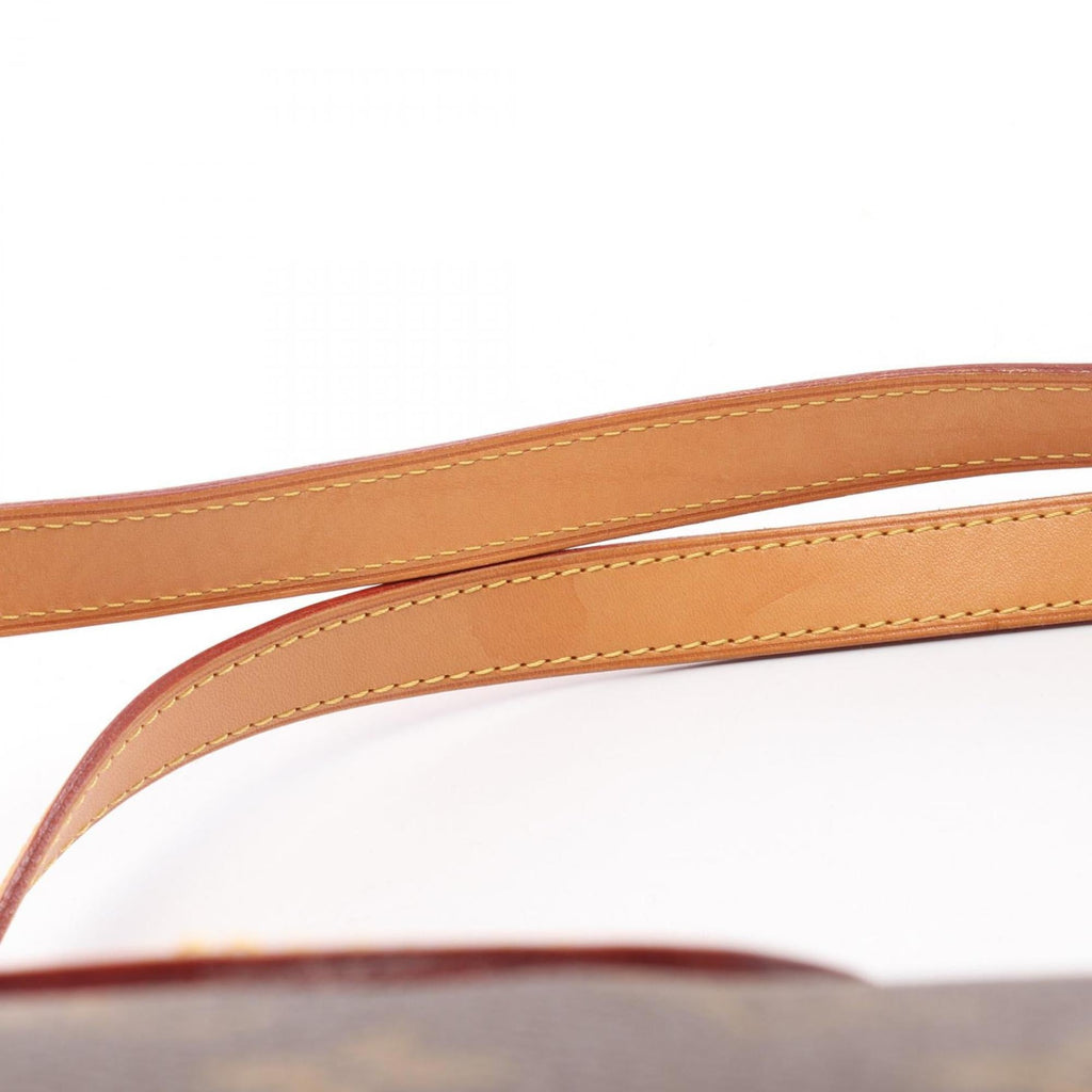 Louis Vuitton Brown Monogram Pvc Coated Canvas Leather Shoulder Bag