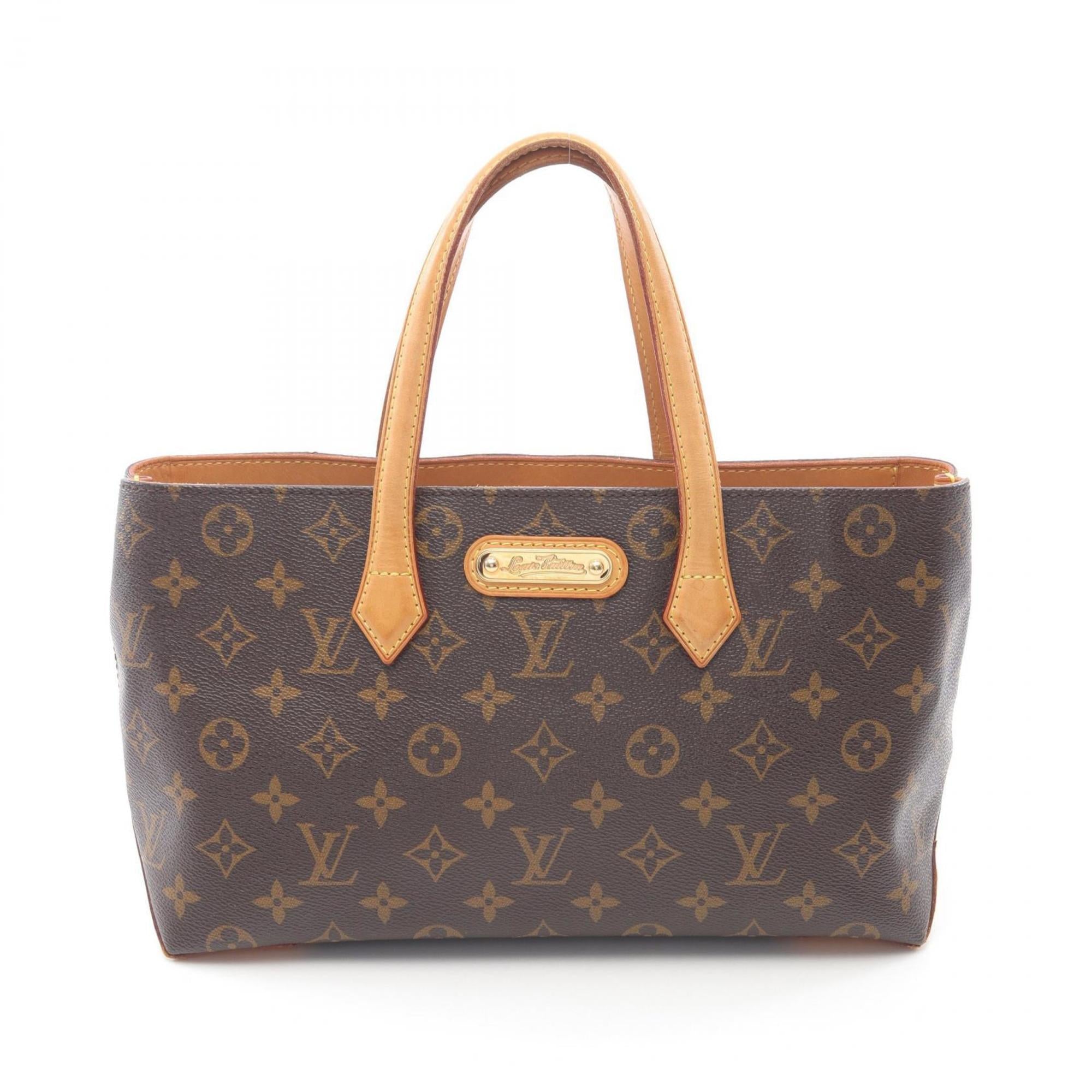 Louis Vuitton Brown Coated Canvas Leather Handbag