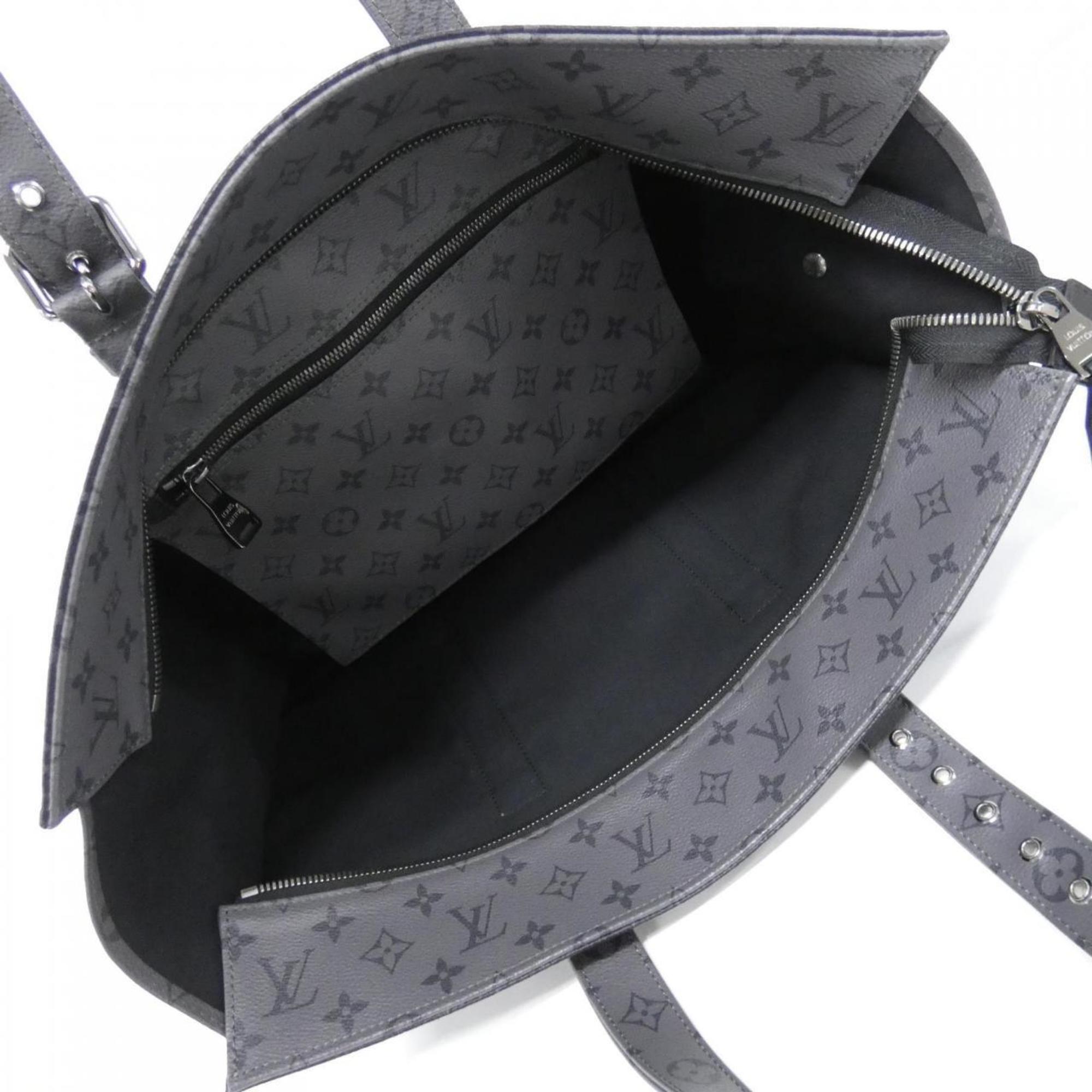 Louis Vuitton Black Gris Coated Canvas Handbag
