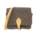 Louis Vuitton Brown Coated Canvas Shoulder Bag