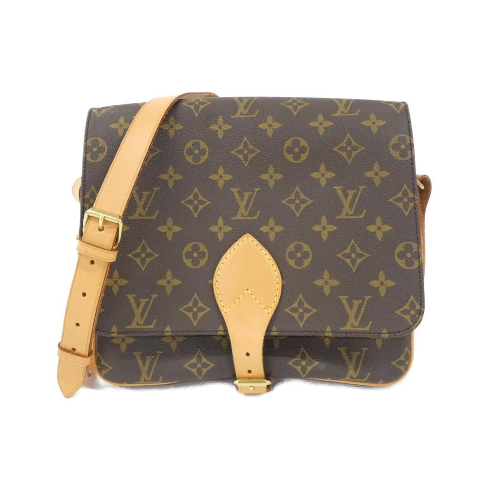 Louis Vuitton Brown Coated Canvas Shoulder Bag