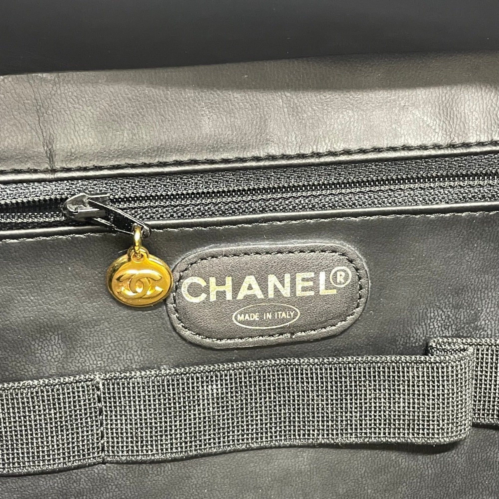 Chanel Black Leather Handbag