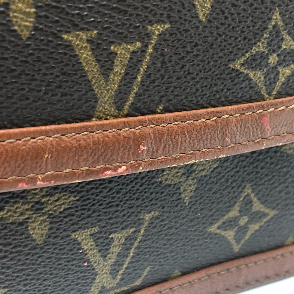 Louis Vuitton Brown Monogram Clutch Bag Pochette Pouch