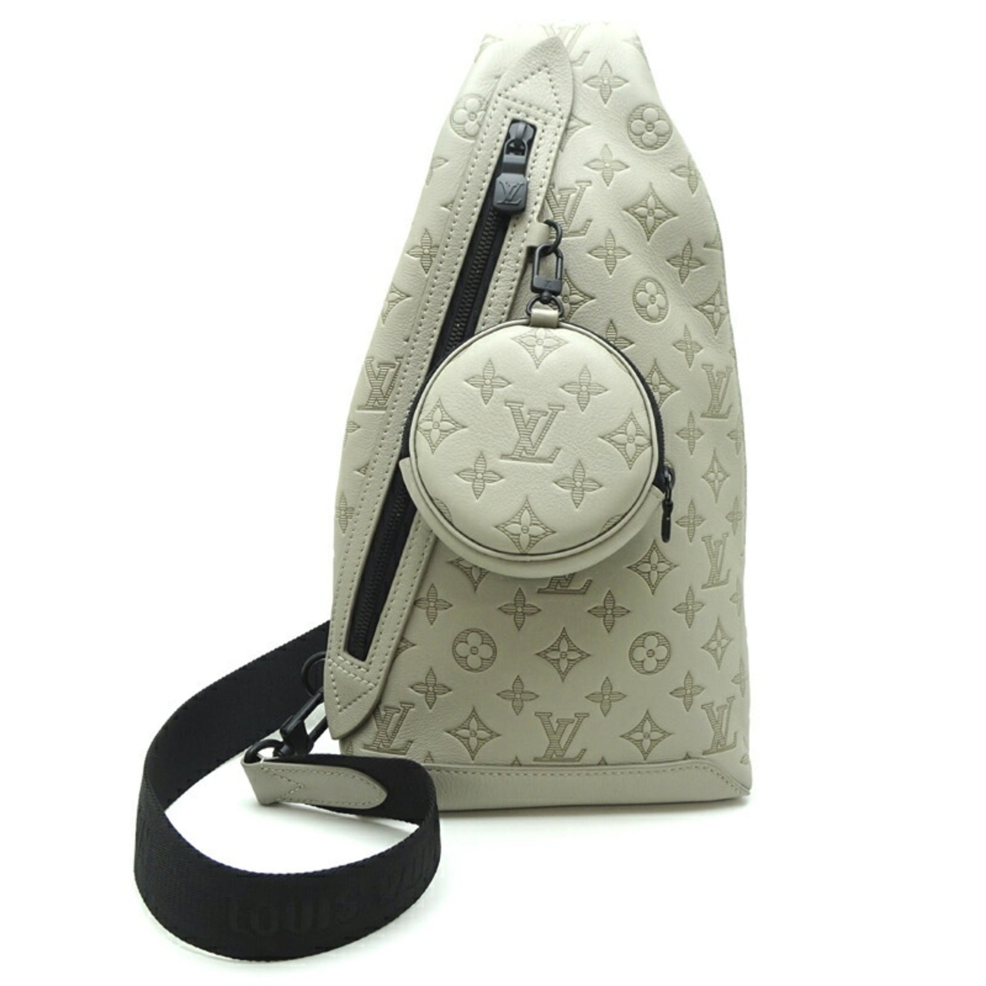 Louis Vuitton Gray Sable Monogram Shadow Pouch Sling Bag