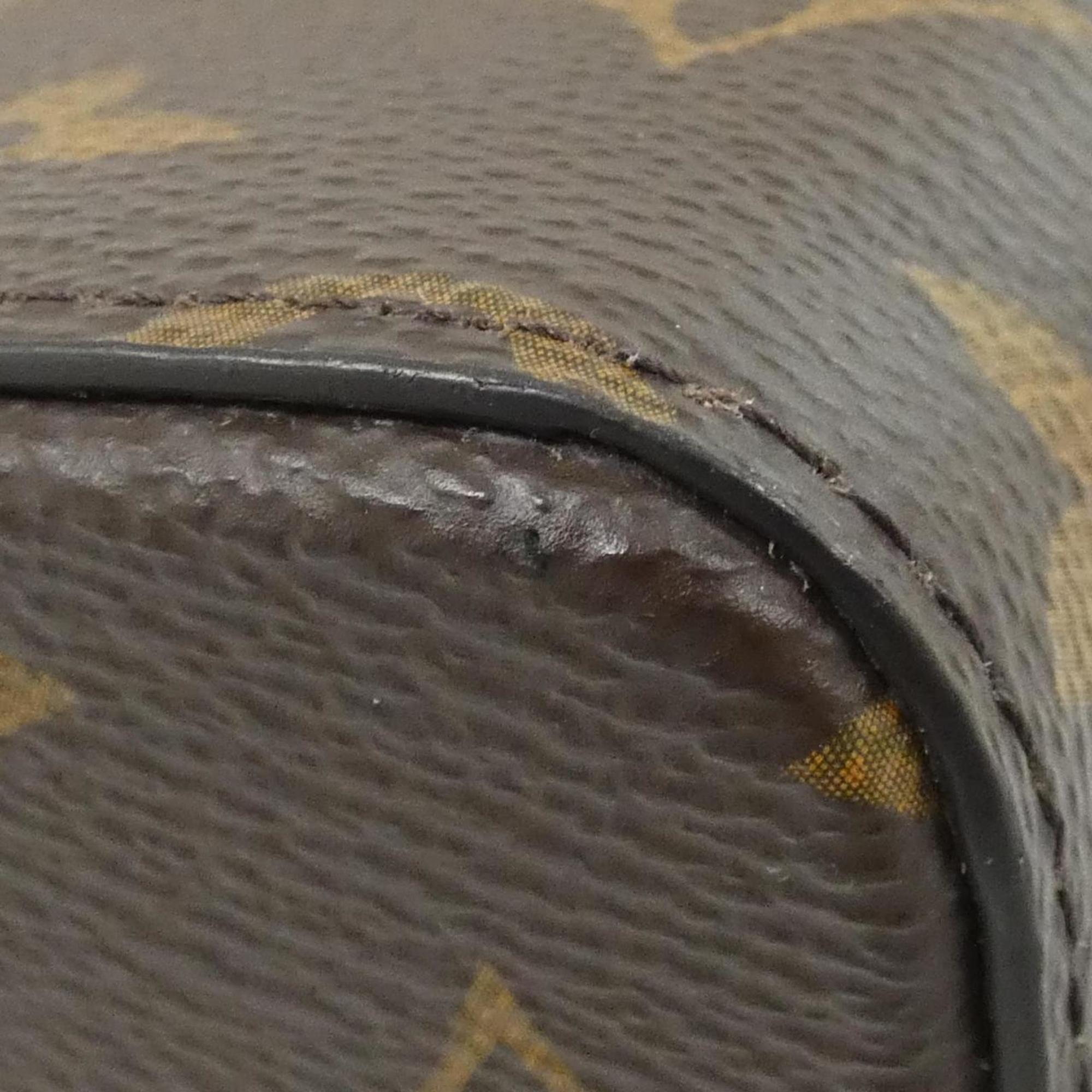 Louis Vuitton Brown Coated Canvas Handbag