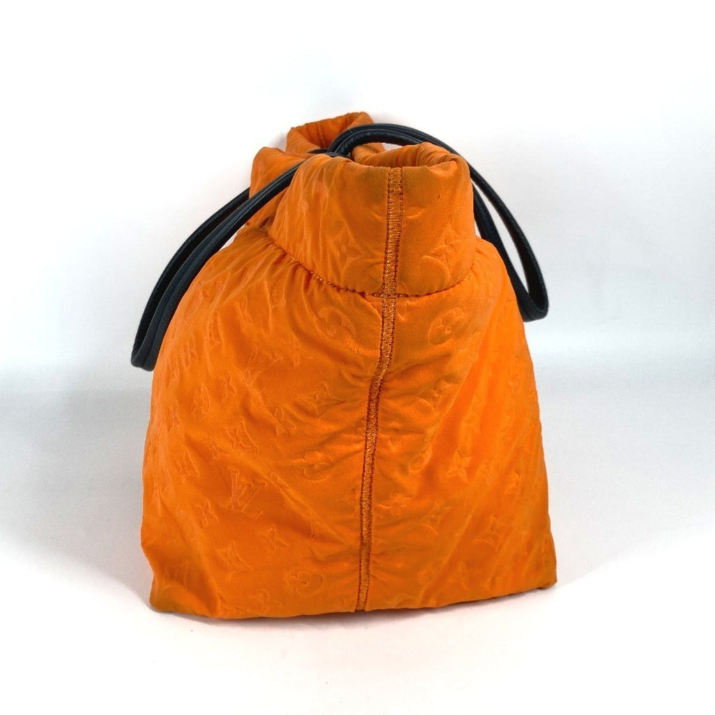 Louis Vuitton Orange Microfiber Shoulder Bag Tote Bag