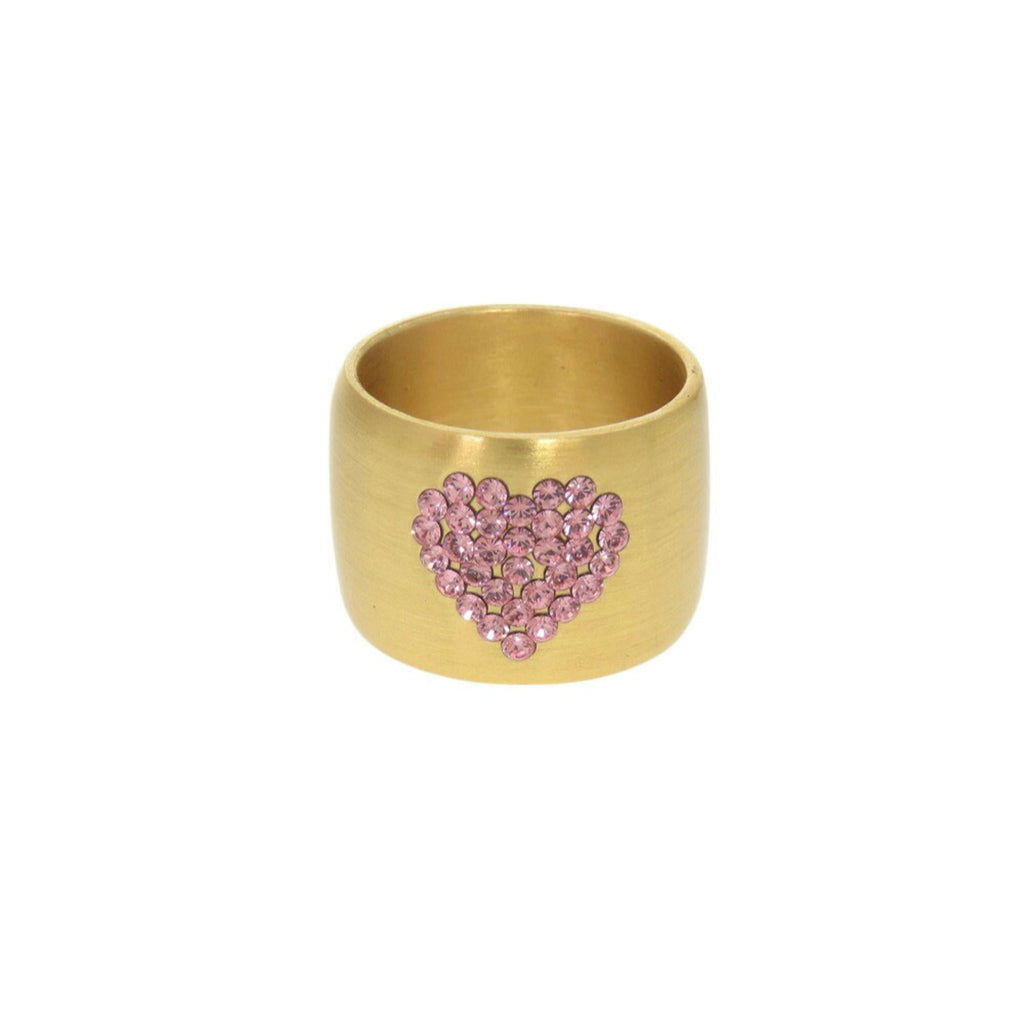 Chanel Gold Pink Gold Metal Band Ring