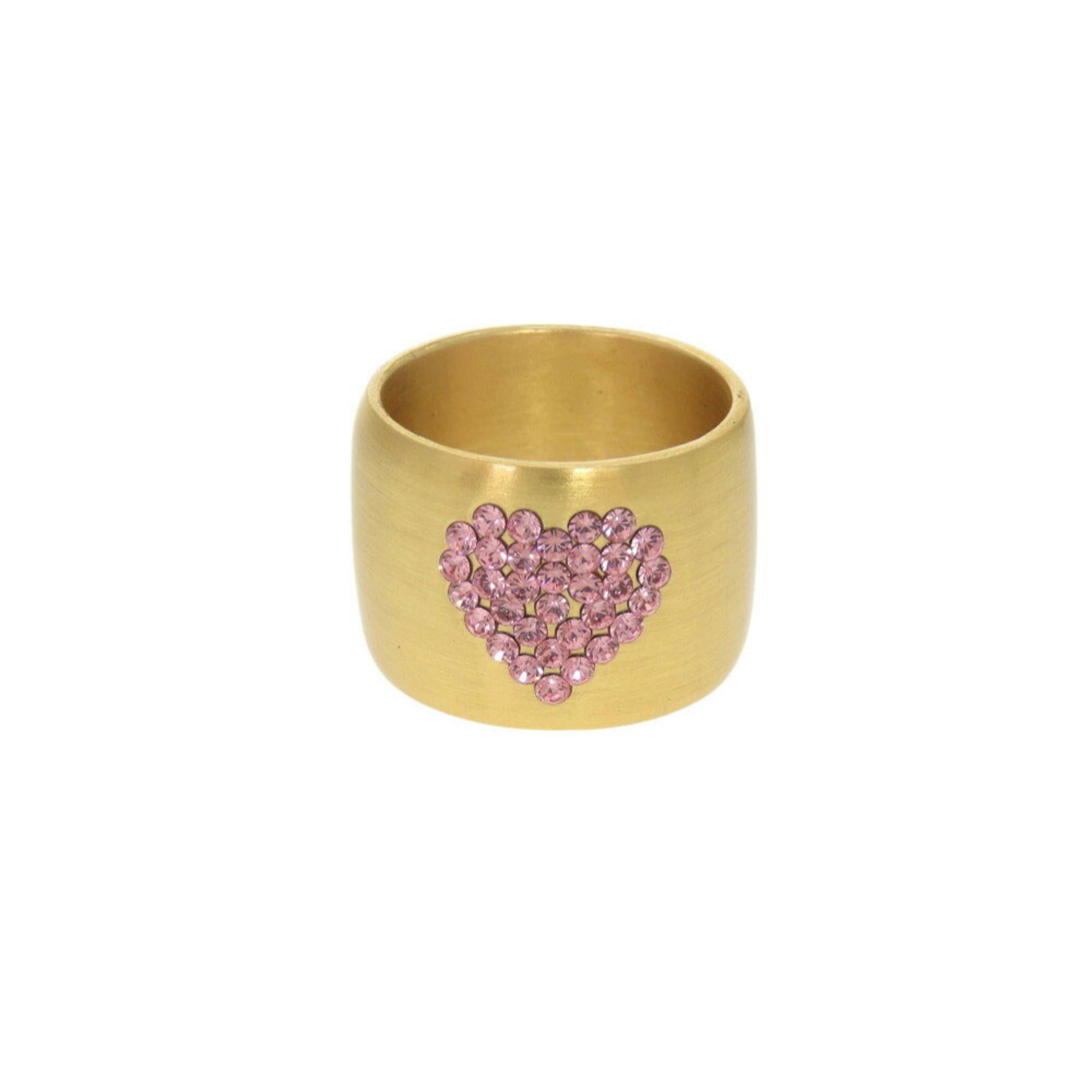 Chanel Gold Pink Gold Metal Band Ring