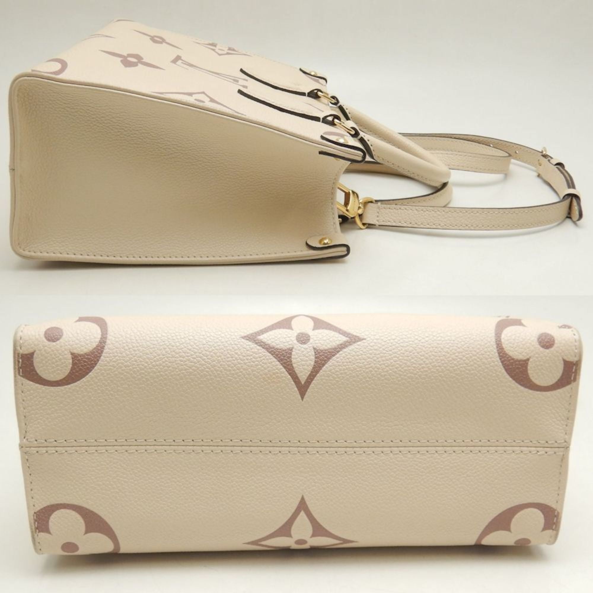 Louis Vuitton Cream Monogram Empreinte Tote Bag