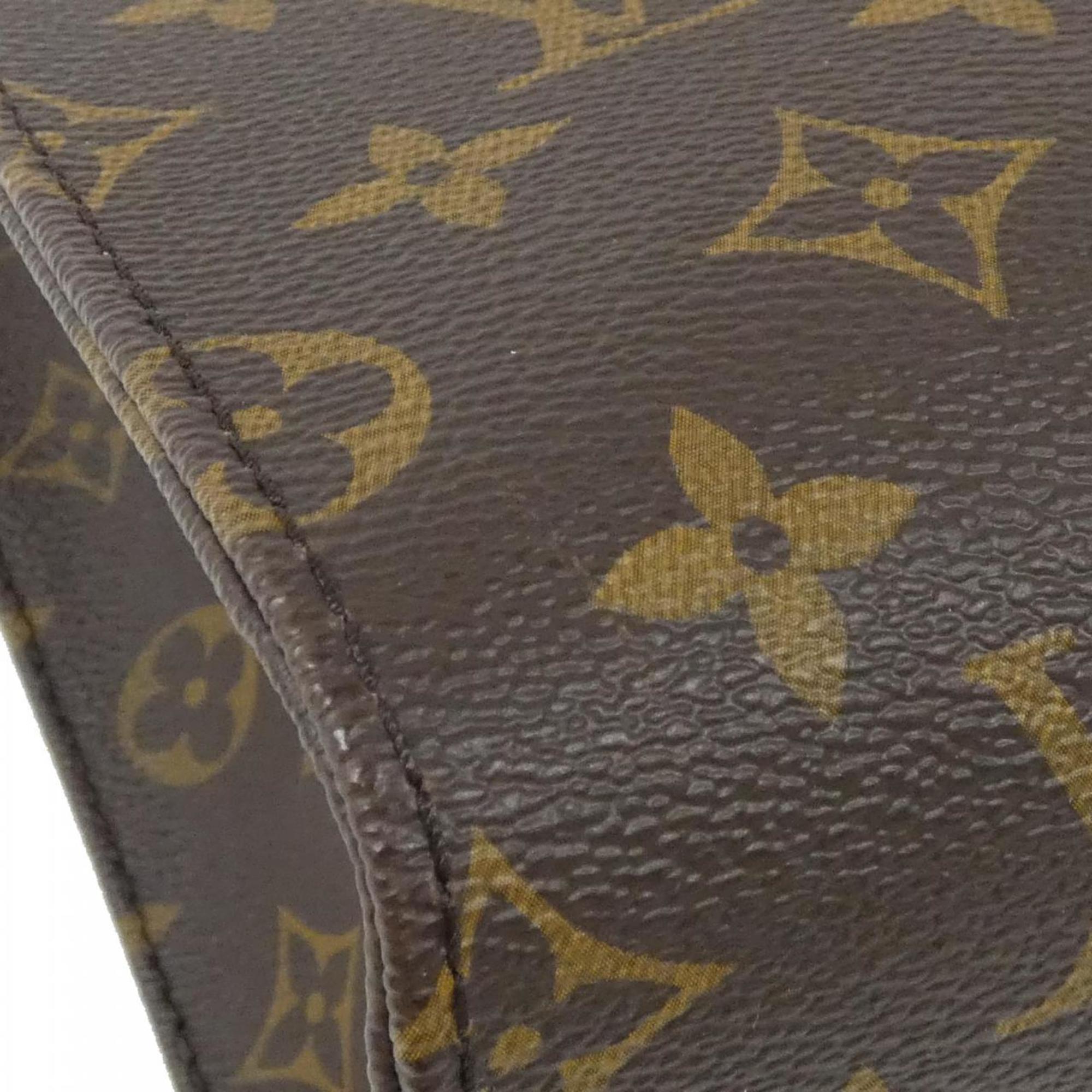 Louis Vuitton Marron Coated Canvas Handbag