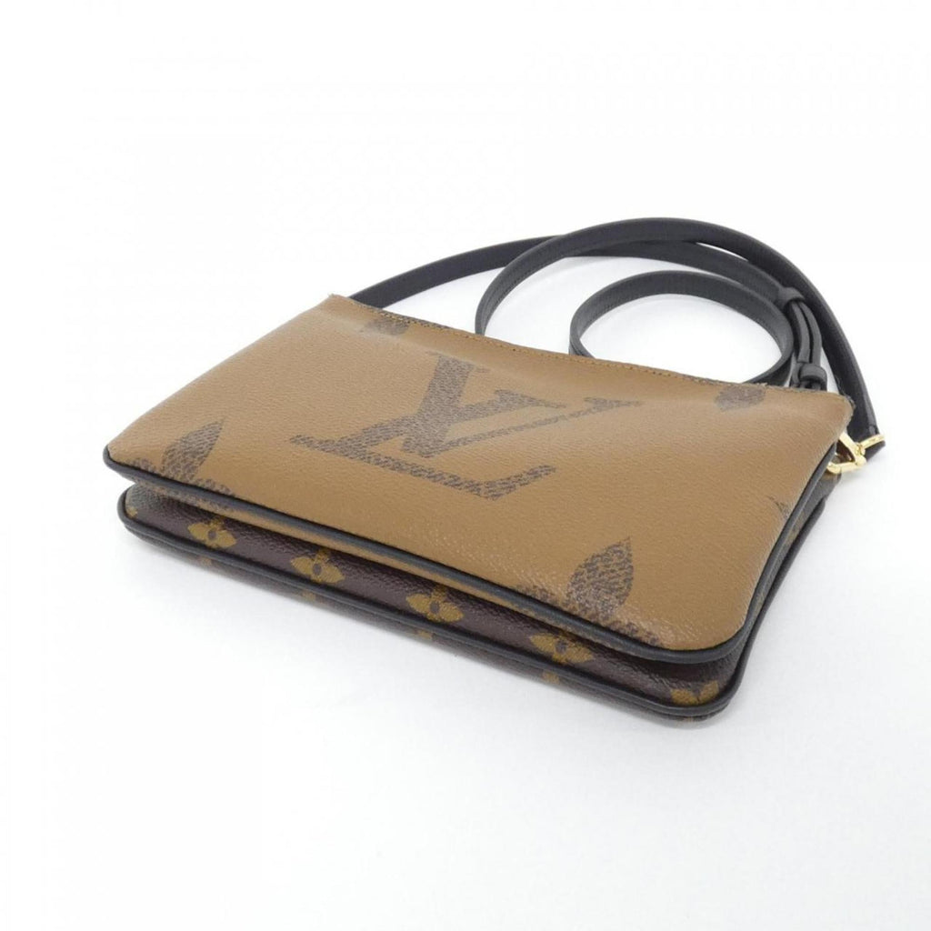 Louis Vuitton Marron Coated Canvas Pochette Shoulder Bag