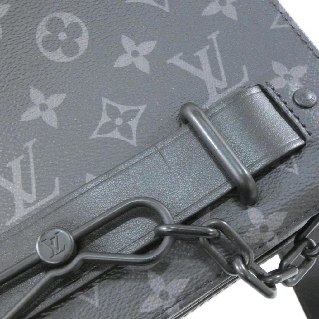 Louis Vuitton Black Coated Canvas Shoulder Bag