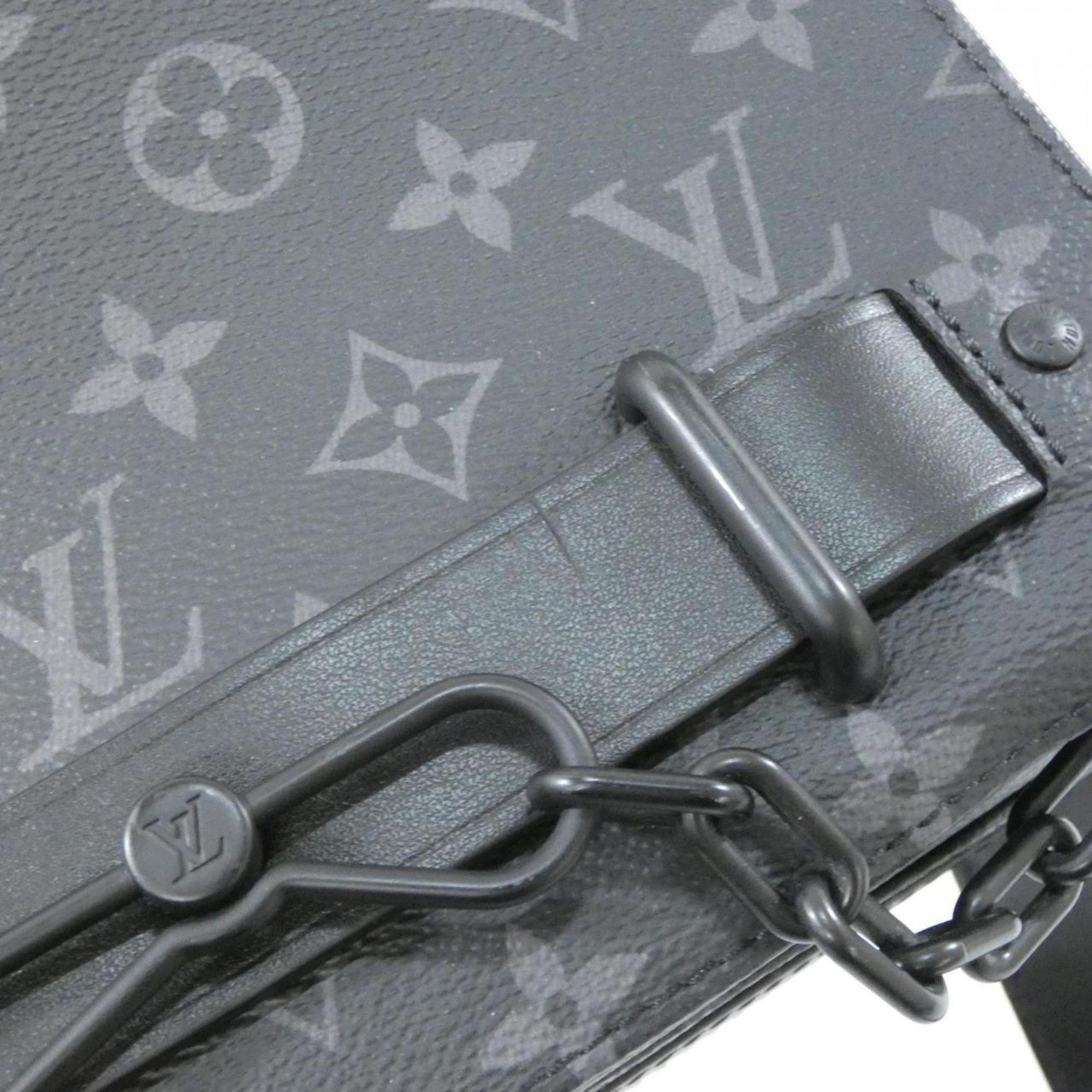 Louis Vuitton Black Coated Canvas Shoulder Bag