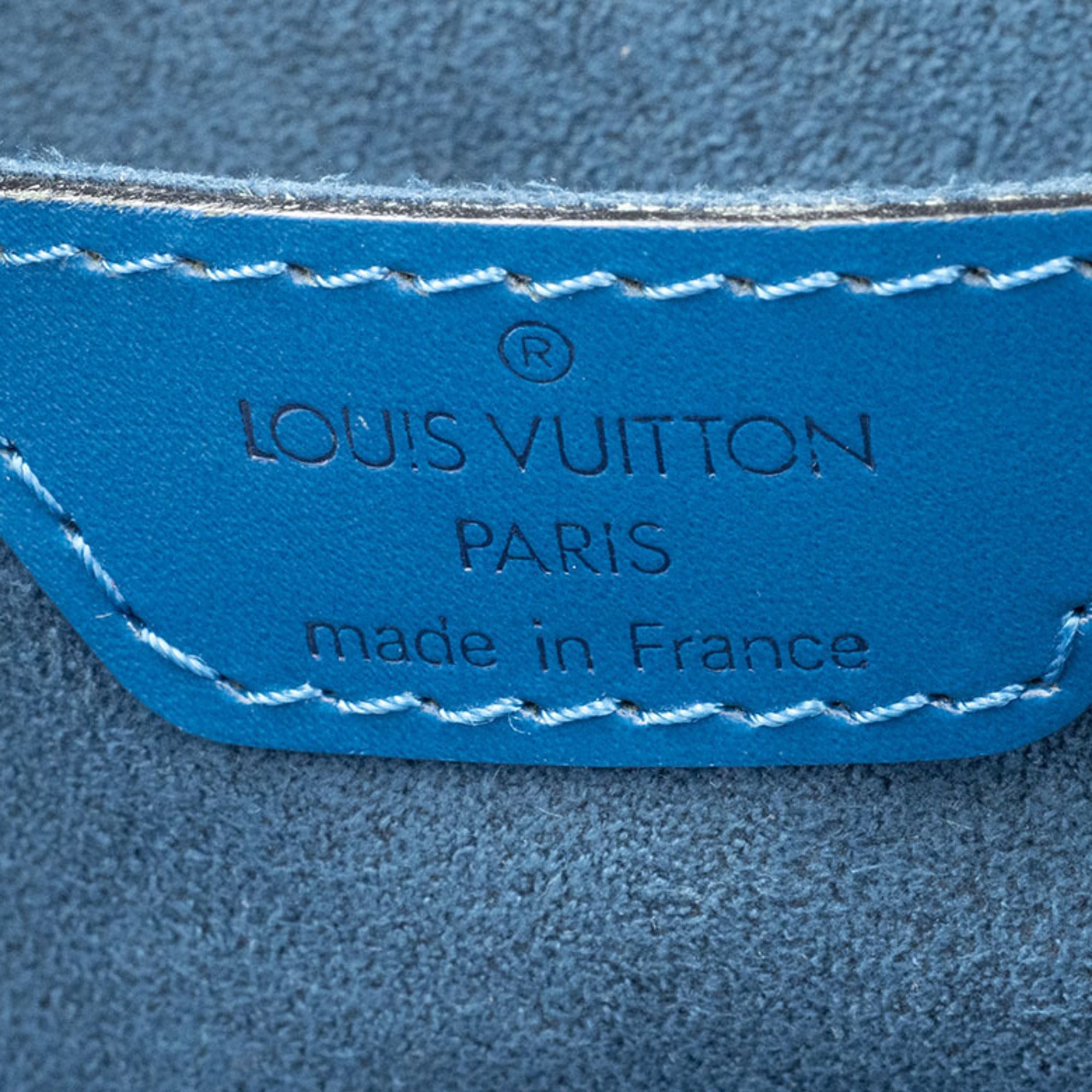 Louis Vuitton Epi Toledo Blue Epi Leather Handbag