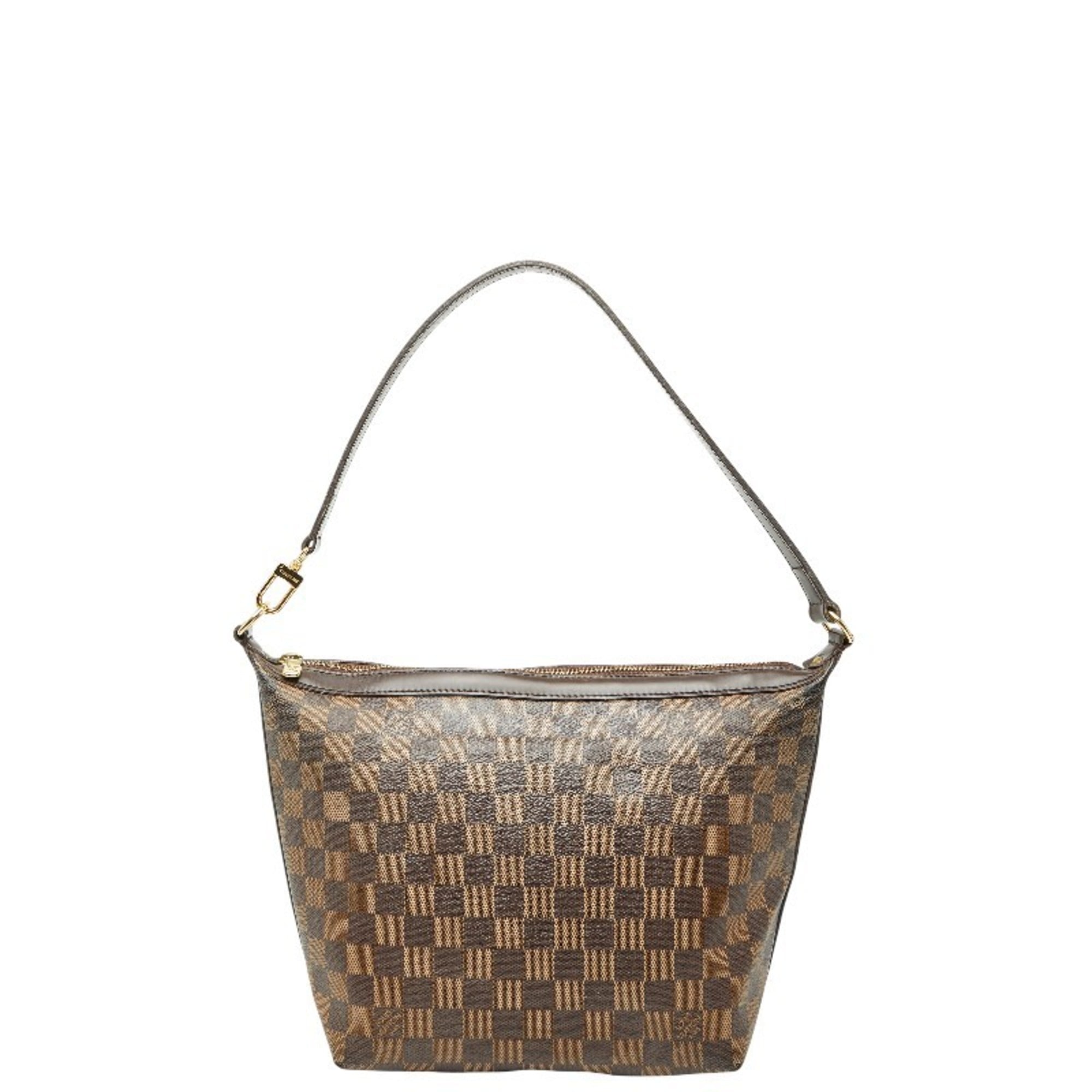 Louis Vuitton Brown Pvc Leather Shoulder Bag