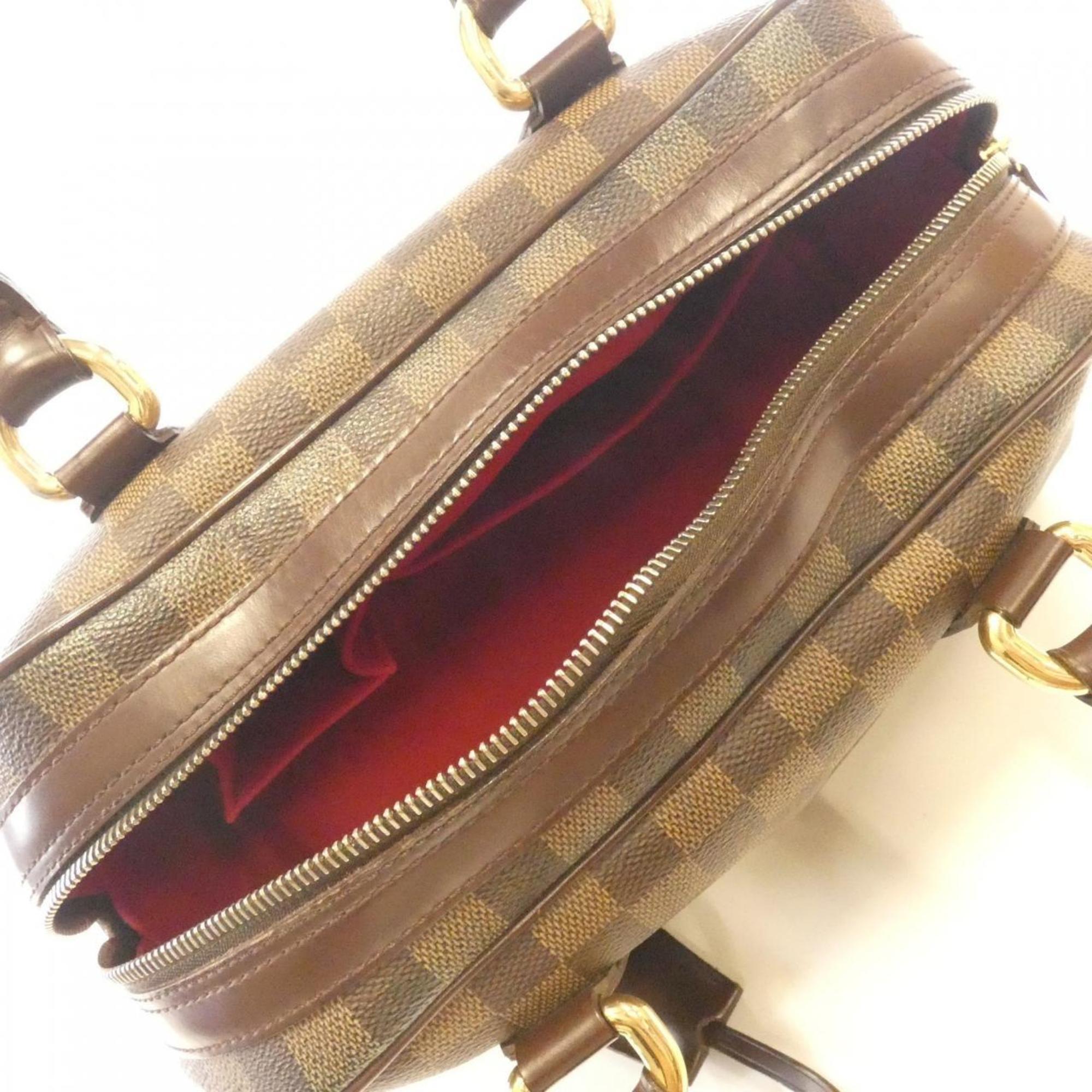 Louis Vuitton Brown Coated Canvas Handbag
