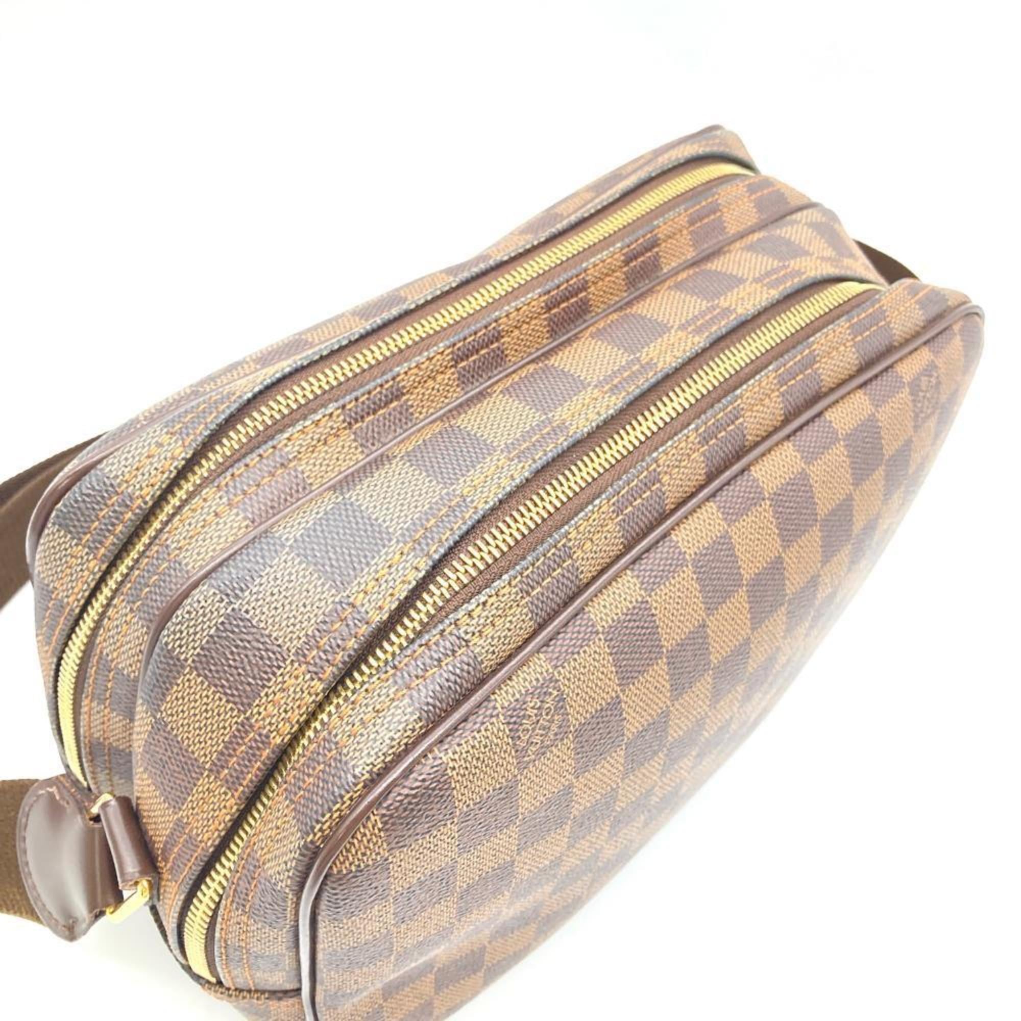 Louis Vuitton Damier Canvas Ebene Damier Canvas Shoulder Bag