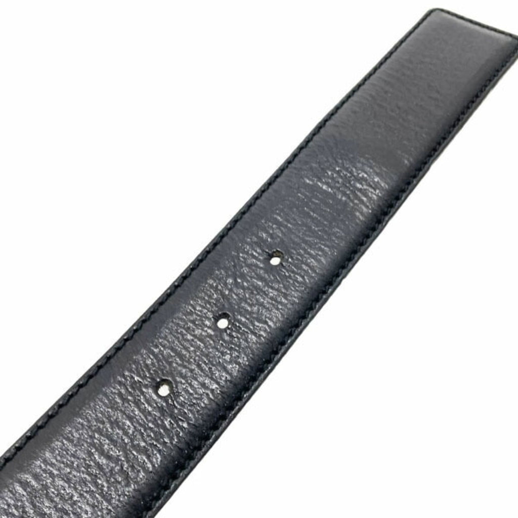 Gucci Black Gold Silver Standard Belt (Pre-Owned)