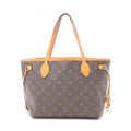 Louis Vuitton Brown Monogram Coated Canvas Leather Handbag Tote Bag