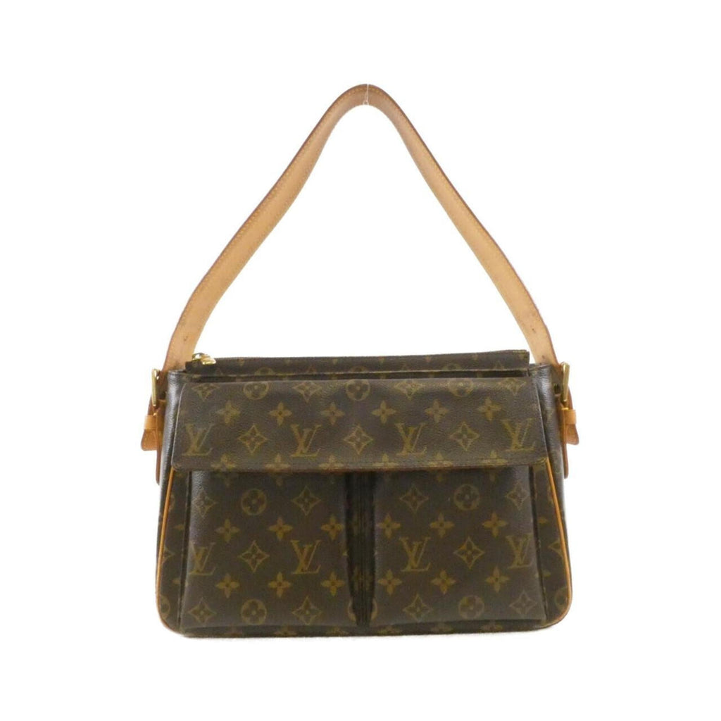 Louis Vuitton Brown Coated Canvas Shoulder Bag