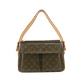 Louis Vuitton Brown Coated Canvas Shoulder Bag
