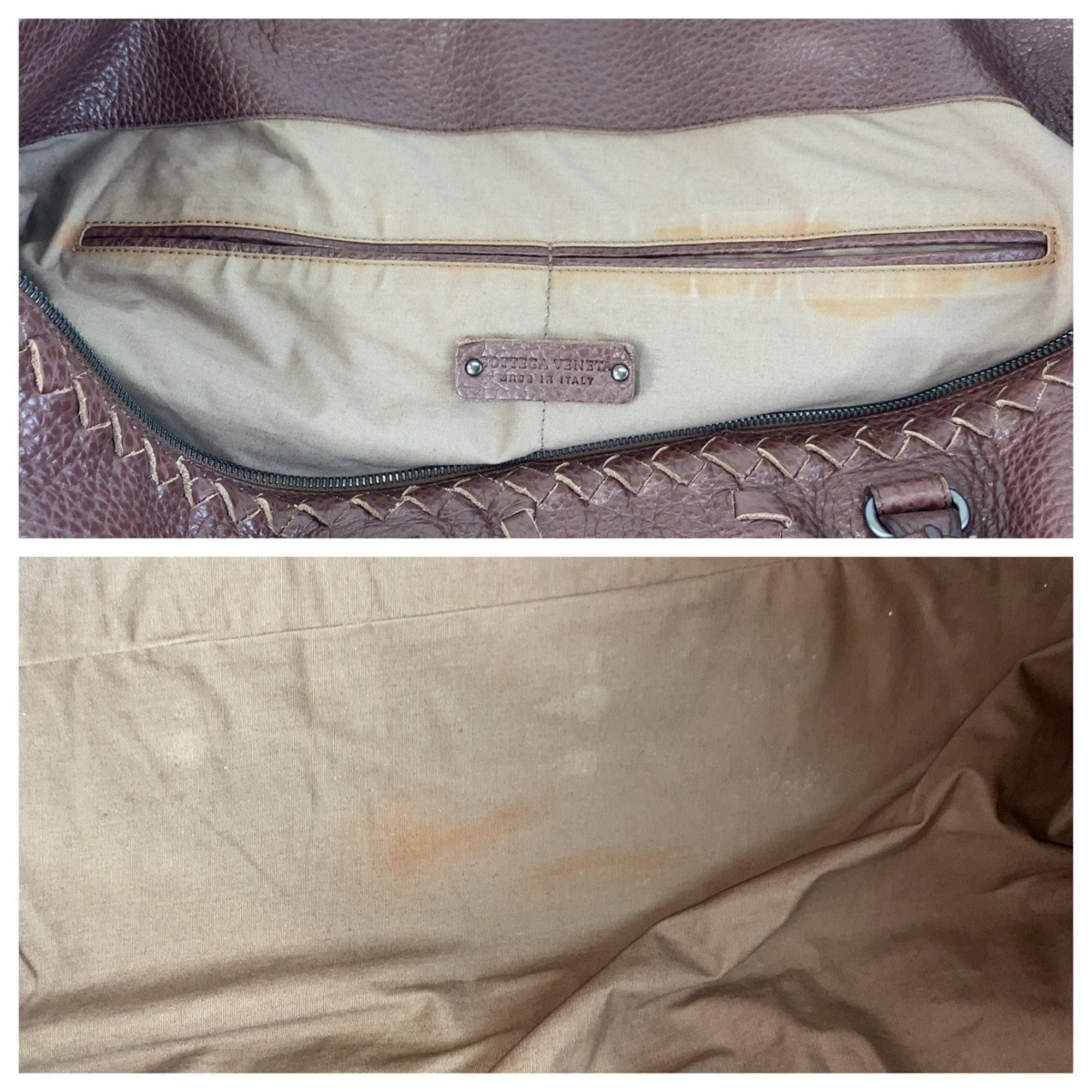 Bottega Veneta Brown Leather Handbag Tote Bag
