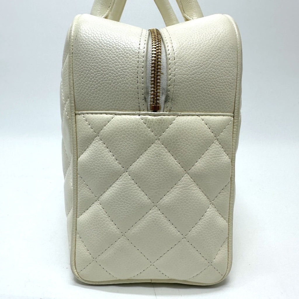 Chanel White Leather Handbag