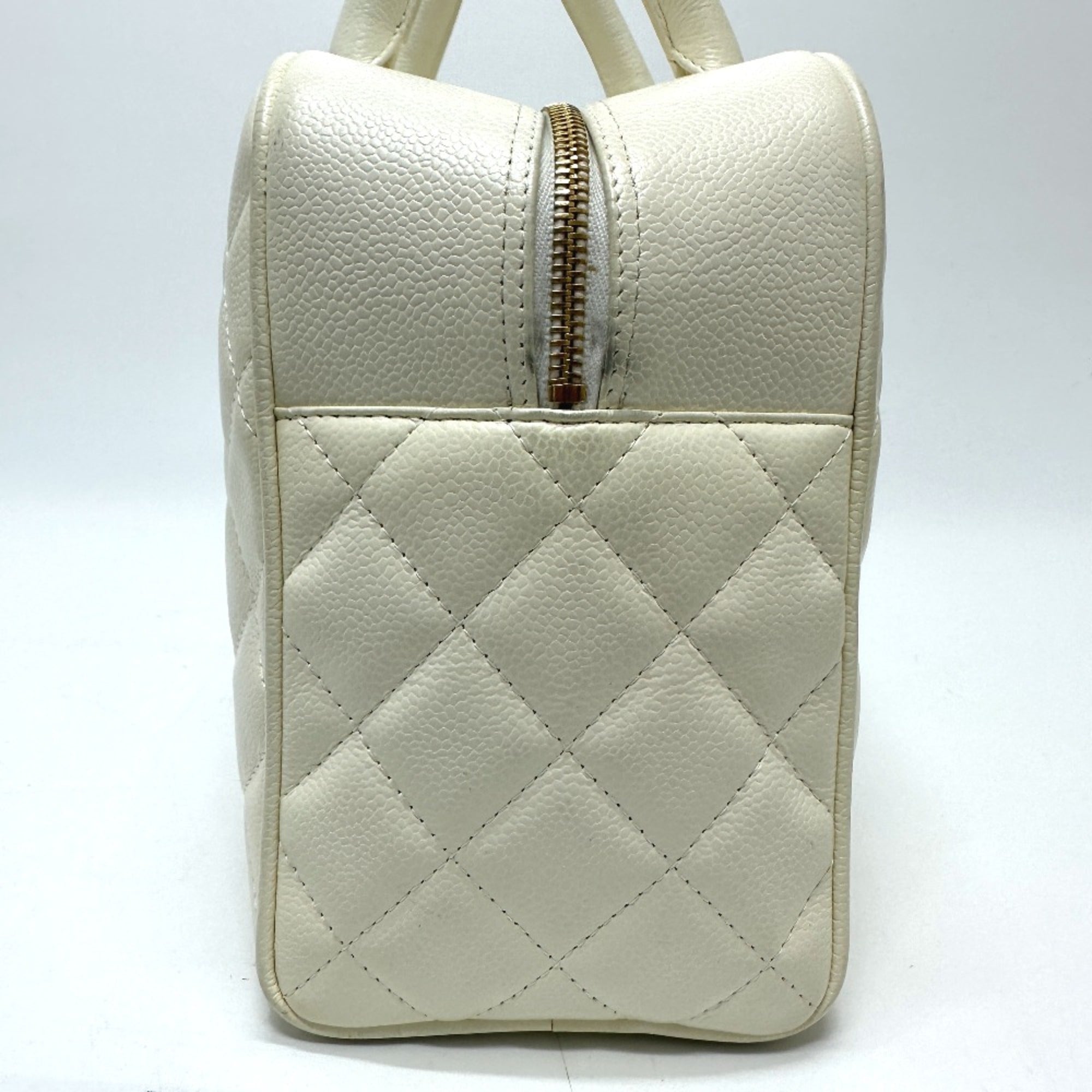Chanel White Leather Handbag