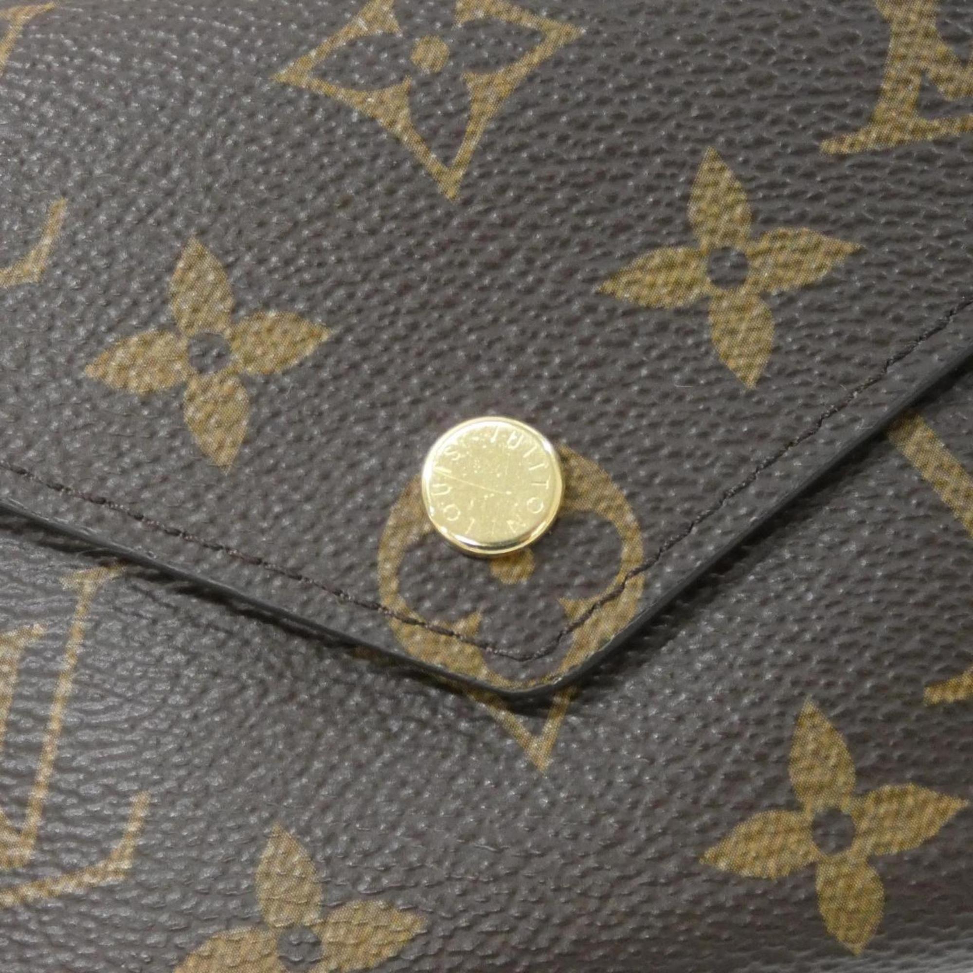 Louis Vuitton Monogram Marron Coated Canvas Wallet (Tri-Fold)