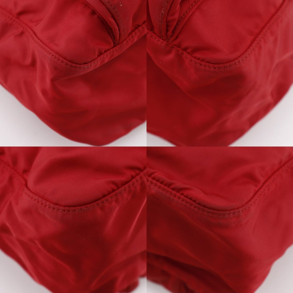 Prada Red Color Nylon Shoulder Bag