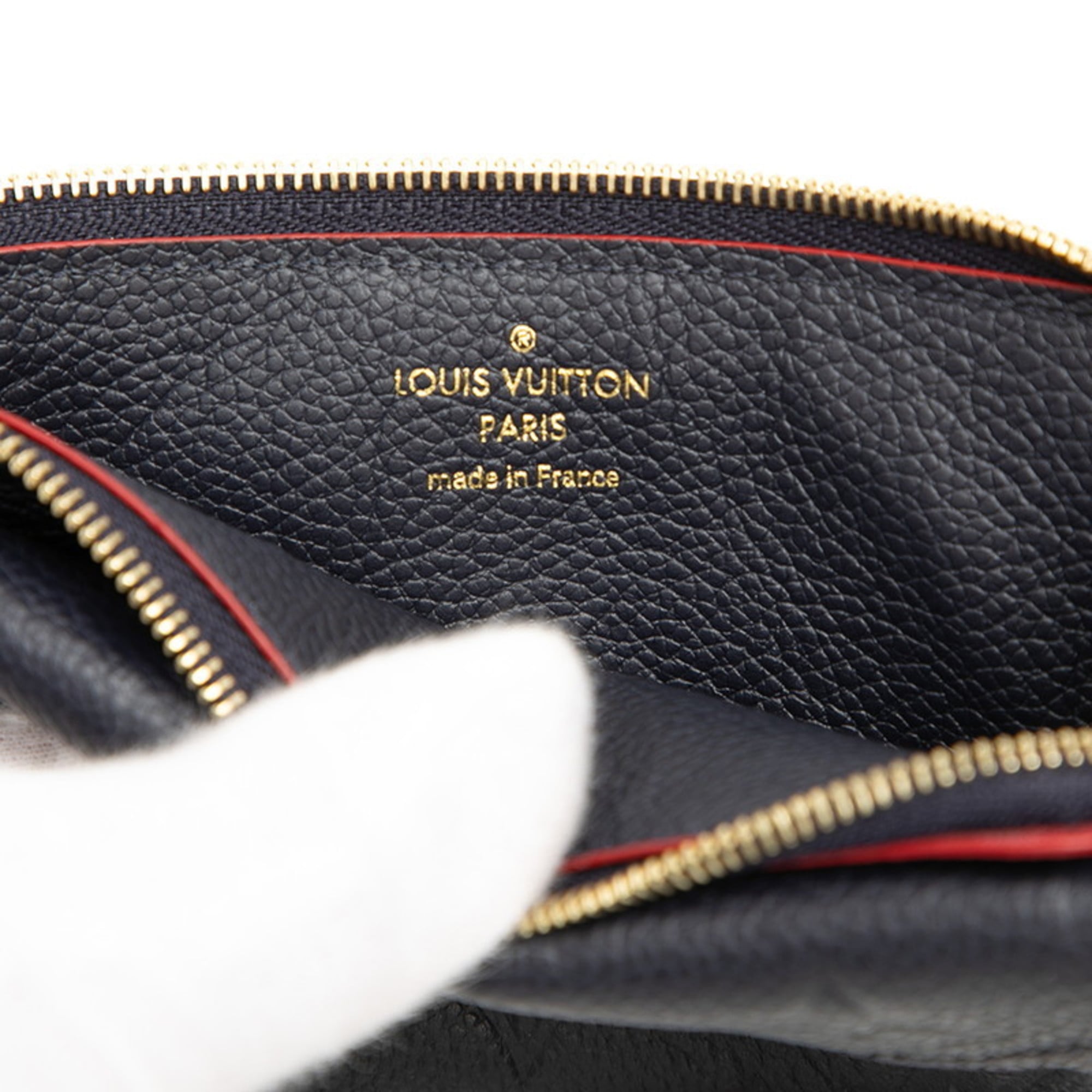 Louis Vuitton Marine Rouge Navy Leather Coin Purse/Coin Case
