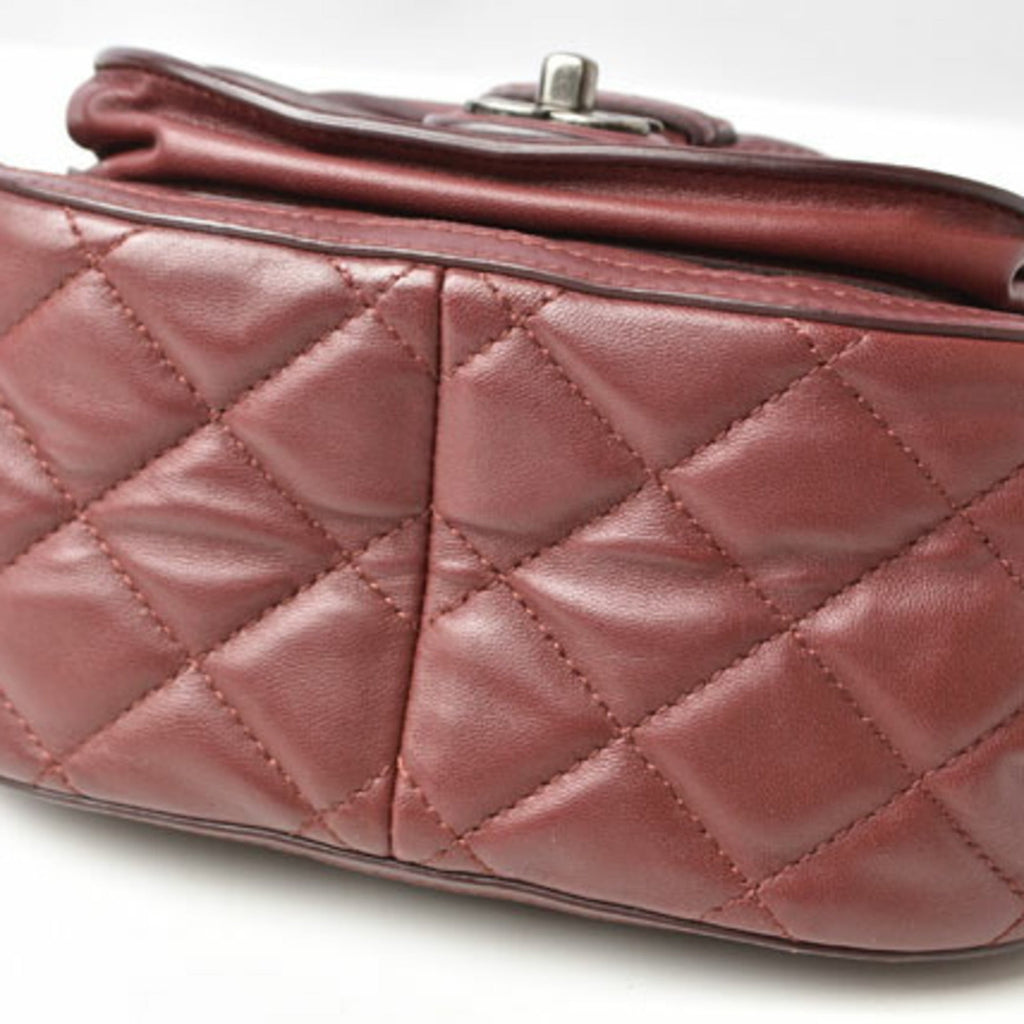 Chanel Bordeaux Saddle Bag Shoulder Bag