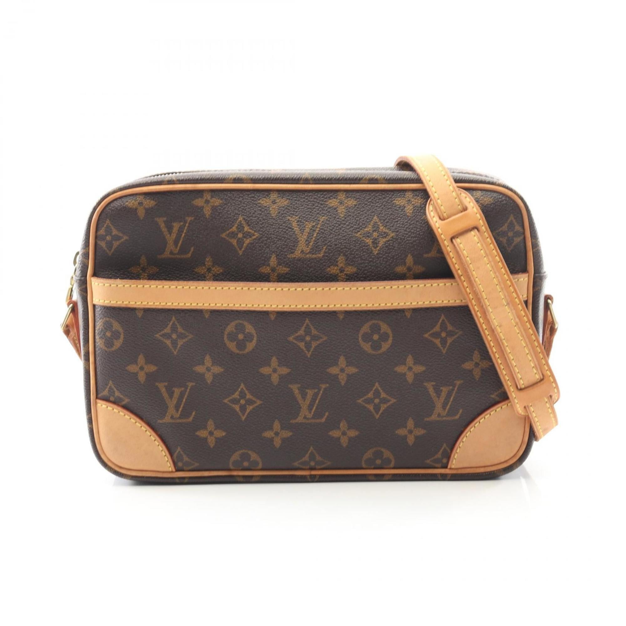 Louis Vuitton Brown Coated Canvas Pvc Leather Monogram Shoulder Bag