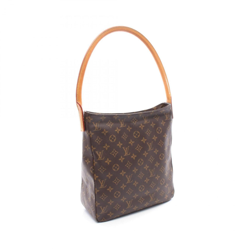 Louis Vuitton Brown Coated Canvas Leather Shoulder Bag